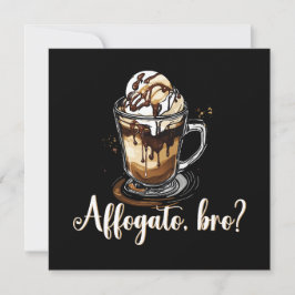 Affogato, broder, italienska Coffee Dessert Funny? Inbjudningar