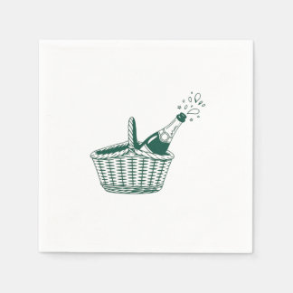 Affordable Central Park Picnic Wedding Napkins Pappersservett