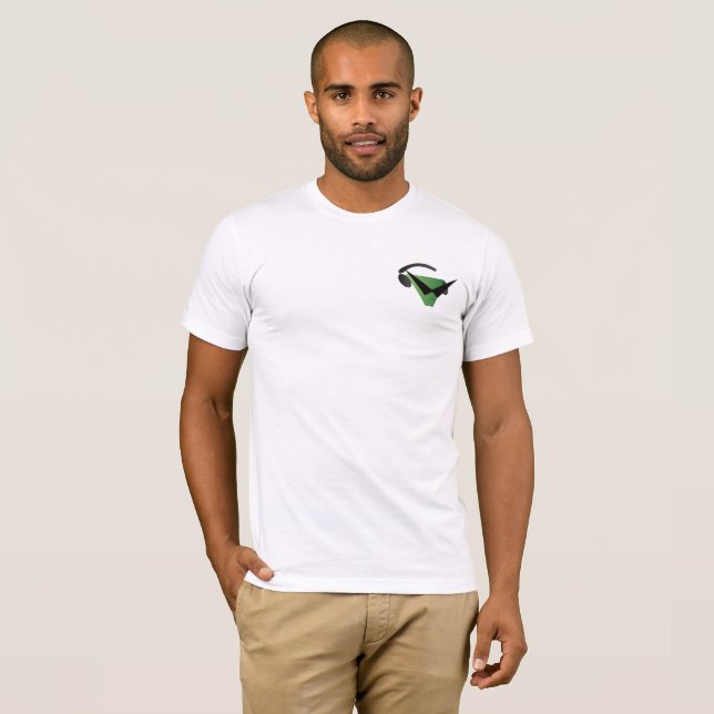 AffordaBuds ReeZen logotyp Bella Canvas T-Shirt (Hel framsida)