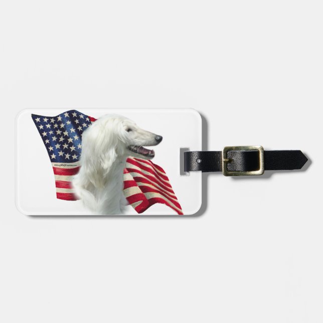 Afgan Flagga Bagagebricka (Horisontell Framsida)