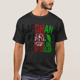 Afghan Girl Afghanistan Flagga T Shirt