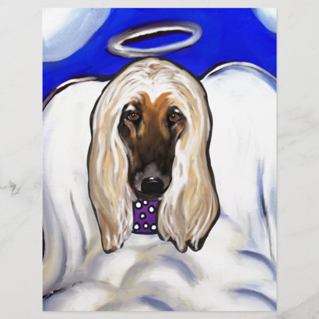 Afghan Hound Ängel (Framsida)