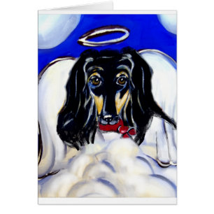 Afghan hound ängel hälsningskort