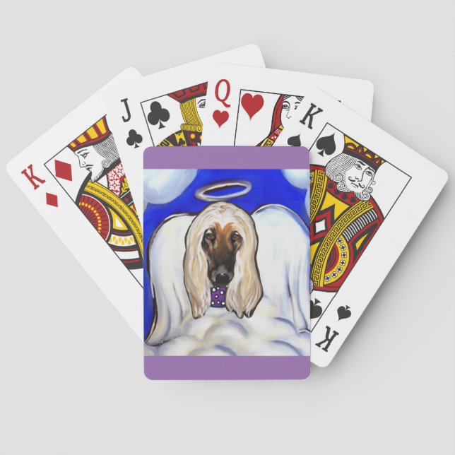 Afghan Hound Ängel Kortlek (Baksidan)
