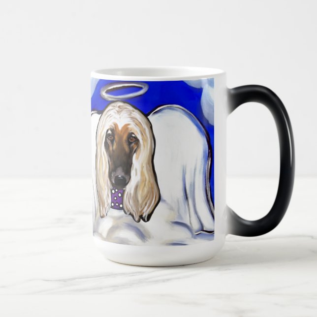 Afghan Hound Ängel Magisk Mugg (Höger)