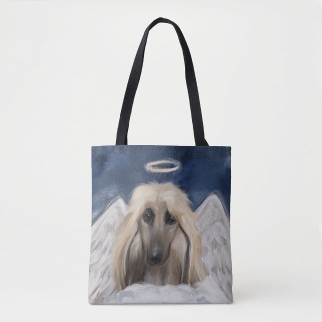Afghan Hound Angel Tygkasse (Framsida)