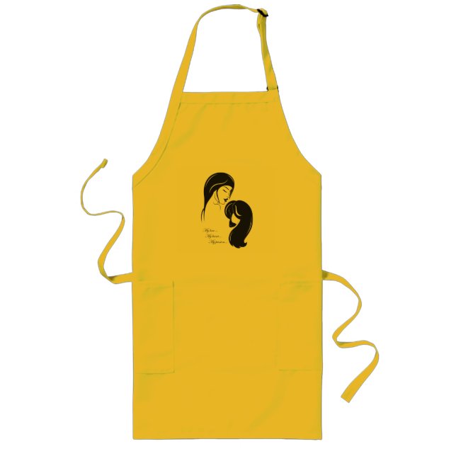 Afghan Hound Apron Långt Förkläde (Framsidan)