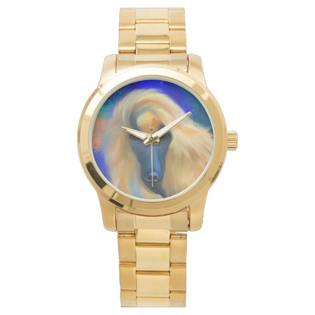 Afghan Hound Armbandsur (Framsida)