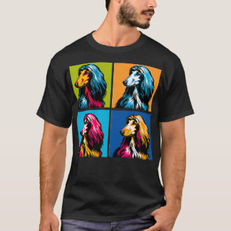 Afghan Hound Art Hundälskares T Shirt