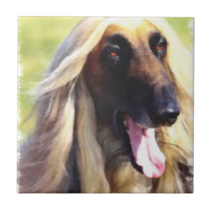 Afghan Hound Art Kakelplatta