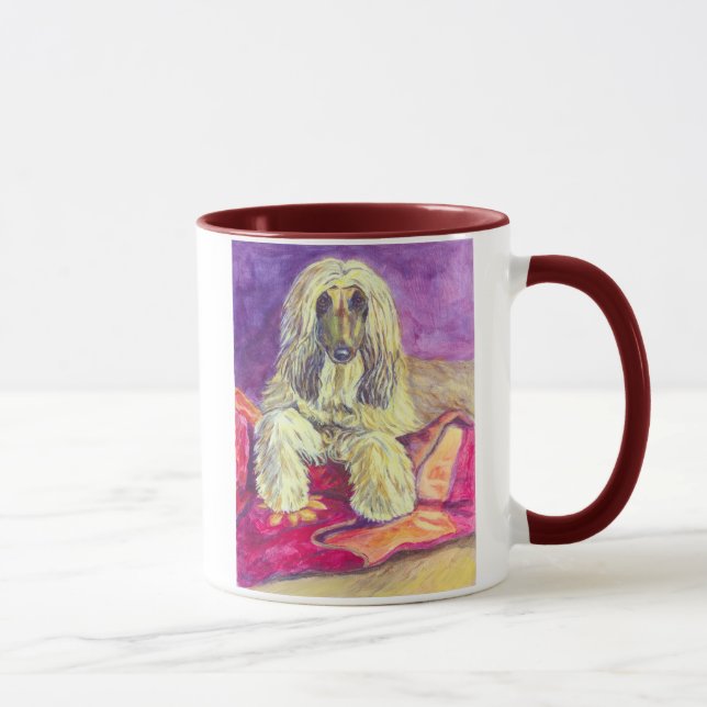 Afghan Hound Art MUGG (Höger)