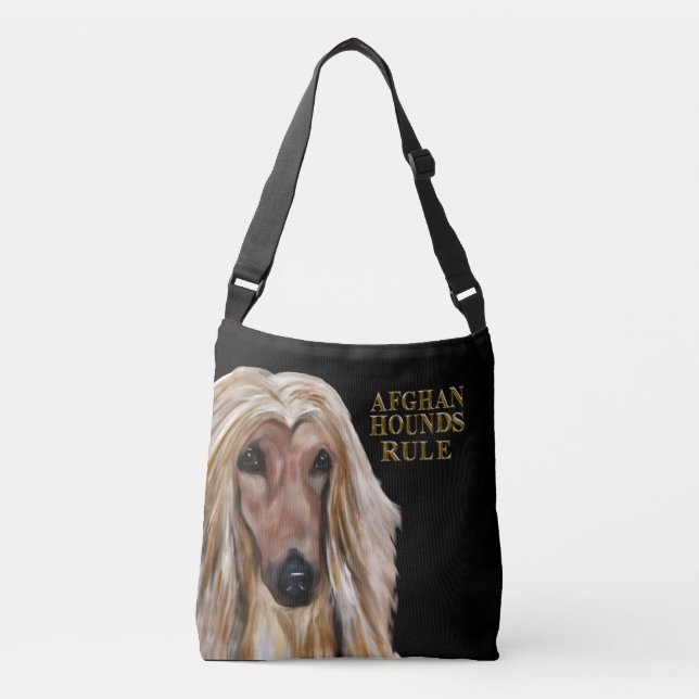 AFGHAN HOUND AXELVÄSKA (Framsida)