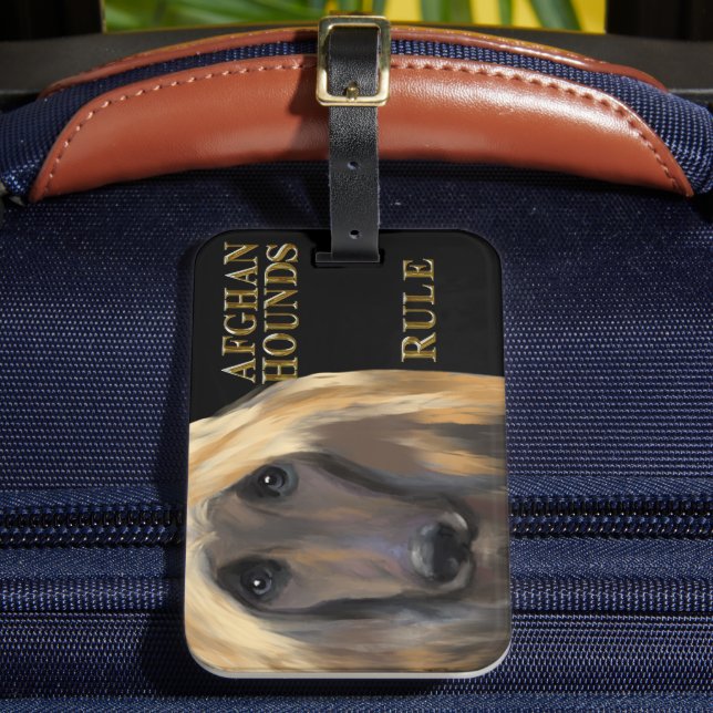 AFGHAN HOUND   BAGAGEBRICKA (Framsida Insitu 2)