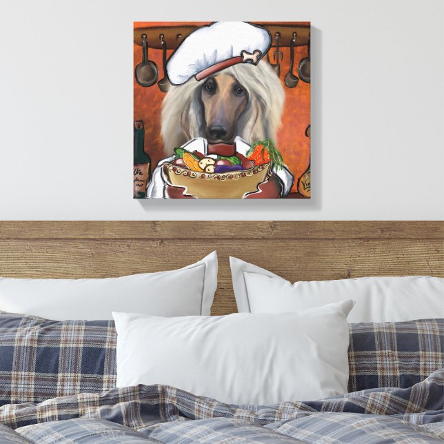 Afghan Hound        Canvastryck (Insitu (sovrum))