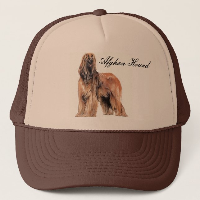 Afghan Hound Cap Truckerkeps (Framsida)