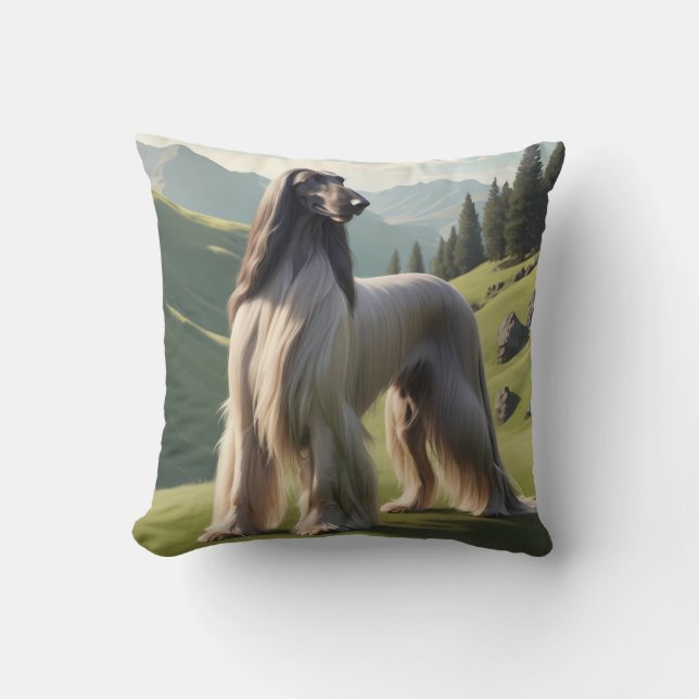 Afghan Hound Elegant Breed Dekorativ kudde (Framsida)