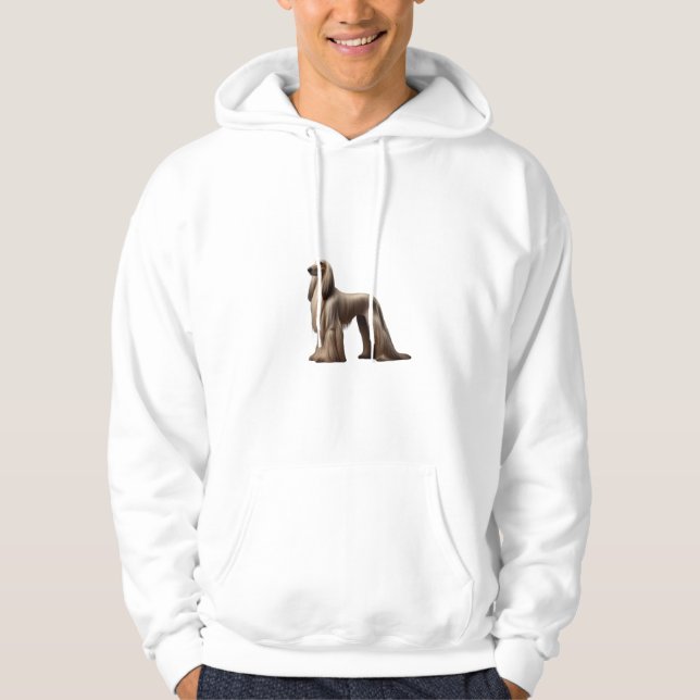 Afghan Hound Elegant Hoodie (Framsida)