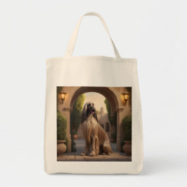 Afghan Hound Elegant Livsmedel Tote Bag Tygkasse