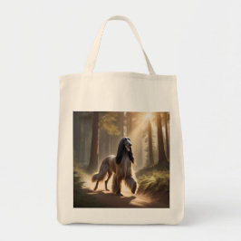 Afghan Hound Elegant Livsmedel Tote Bag Tygkasse