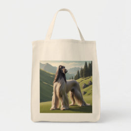Afghan Hound Elegant Livsmedel Tote Bag Tygkasse