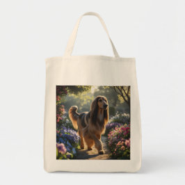 Afghan Hound Elegant Livsmedel Tote Bag Tygkasse