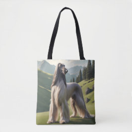 Afghan Hound Elegant Tote Bag Tygkasse