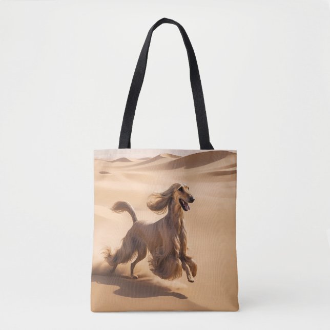 Afghan Hound Elegant Tote Bag Tygkasse (Framsida)