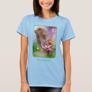Afghan Hound Fantasy Blommor Hund Konst T Shirt