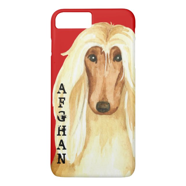 Afghan Hound Färg Block Case-Mate iPhone Skal (Baksida)
