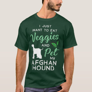 Afghan Hound Funny Vegan Hund älskare Owner Julaft T Shirt