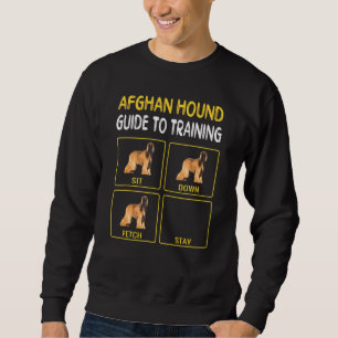 Afghan Hound Guide Till Utbildning Av Hundlydnad Lång Ärmad Tröja