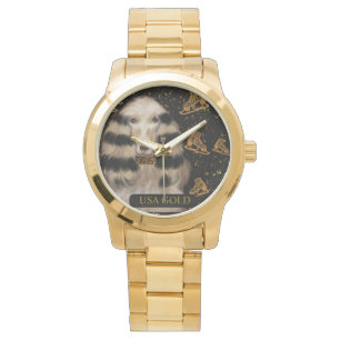 AFGHAN HOUND GULD  ARMBANDSUR