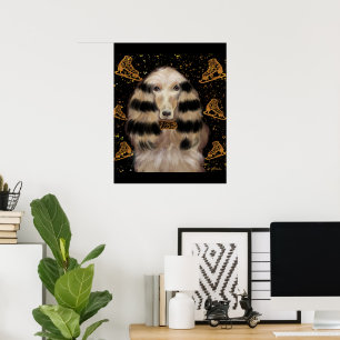 AFGHAN HOUND GULD POSTER
