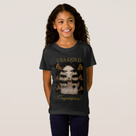 AFGHAN HOUND GULD T SHIRT