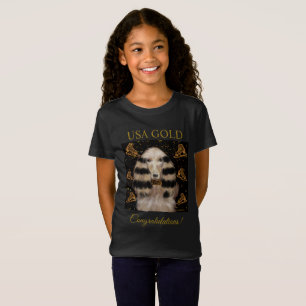 AFGHAN HOUND GULD  T SHIRT