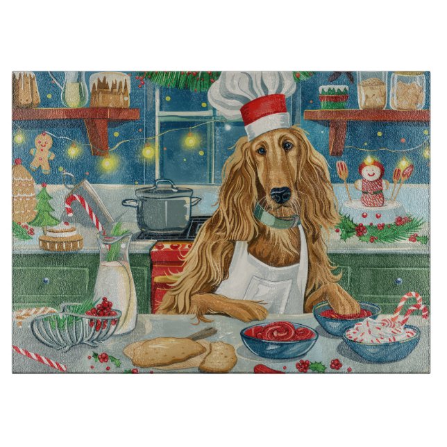Afghan Hound Helgdag Baking: Festive God jul (Framsidan)