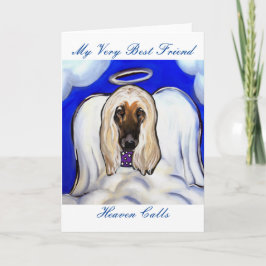 Afghan Hound Helgkort