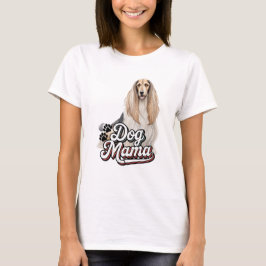 Afghan Hound Hund Mamma T Shirt
