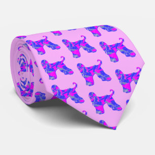 Afghan Hound Hund Rosa & Blue Mörk Rosa Nacke Slips