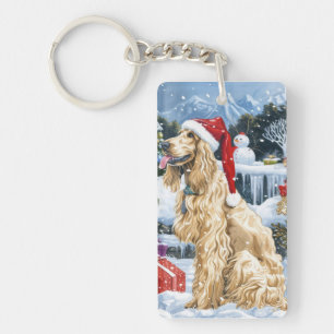 Afghan Hound Hund Vinter Världens Julglädje