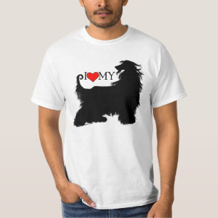 Afghan Hound I Kärlek (hjärta) min Tee