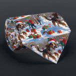Afghan Hound-julafton Festive Snö Scene Slips<br><div class="desc">En helgdag med hjärtslitande hund i snö,  som bär en julhatt och omges av färgfulla presentlådor. I bakgrunden bygger barn snögubbe bredvid ett Julgran som är täckt av snö och skapar en glatt vinter under. Perfekt för att sprida helgdag och fånga julens magi.</div>