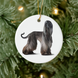 Afghan Hound-julprydnad Julgransprydnad Keramik