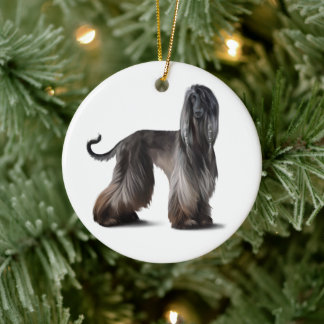 Afghan Hound-julprydnad Julgransprydnad Keramik