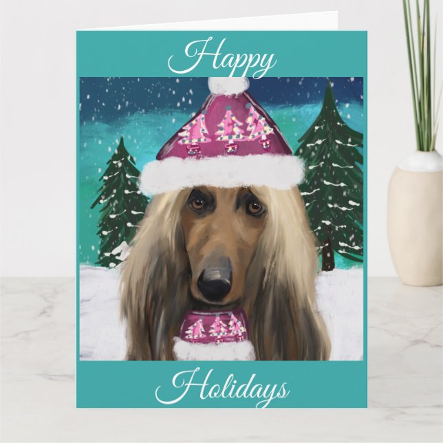 Afghan Hound          Kort (Framsida)