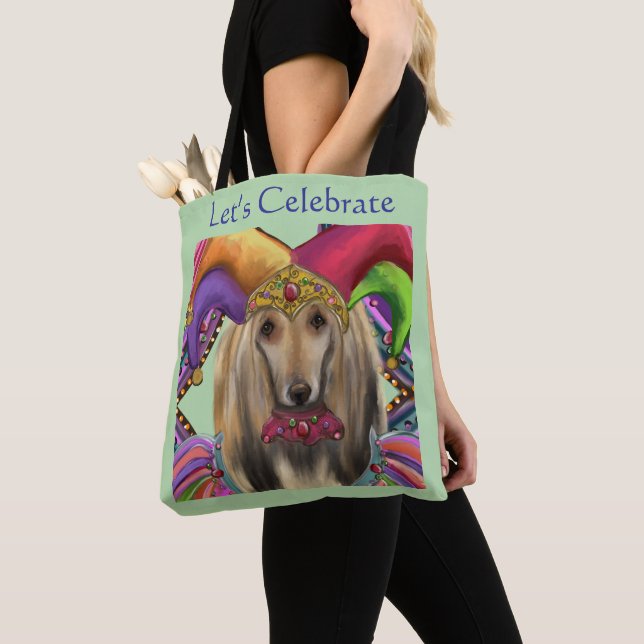 AFGHAN HOUND KORT TYGKASSE (Närbild)
