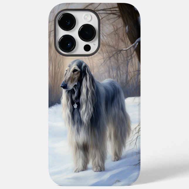 Afghan Hound Låt det snöa jul (Baksida)