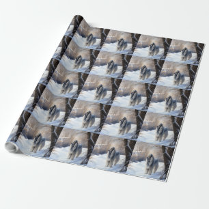 Afghan Hound Låt det snöa jul Presentpapper