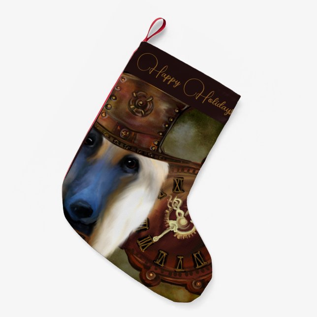 Afghan Hound Liten Julstrumpa (Framsidan (Hängande))