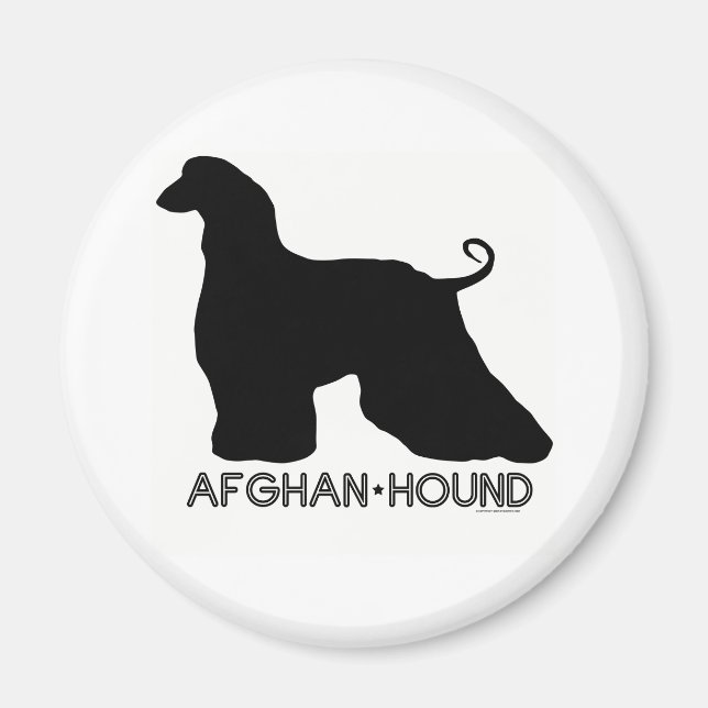 Afghan Hound Magnet (Framsidan)
